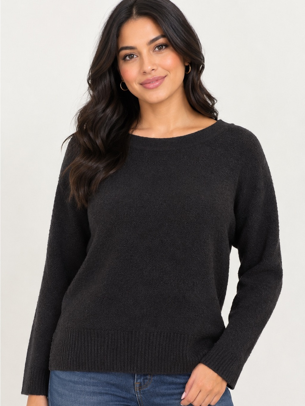 Anthropologie Naomi Boatneck Sweater XSP Merino Wool Blend